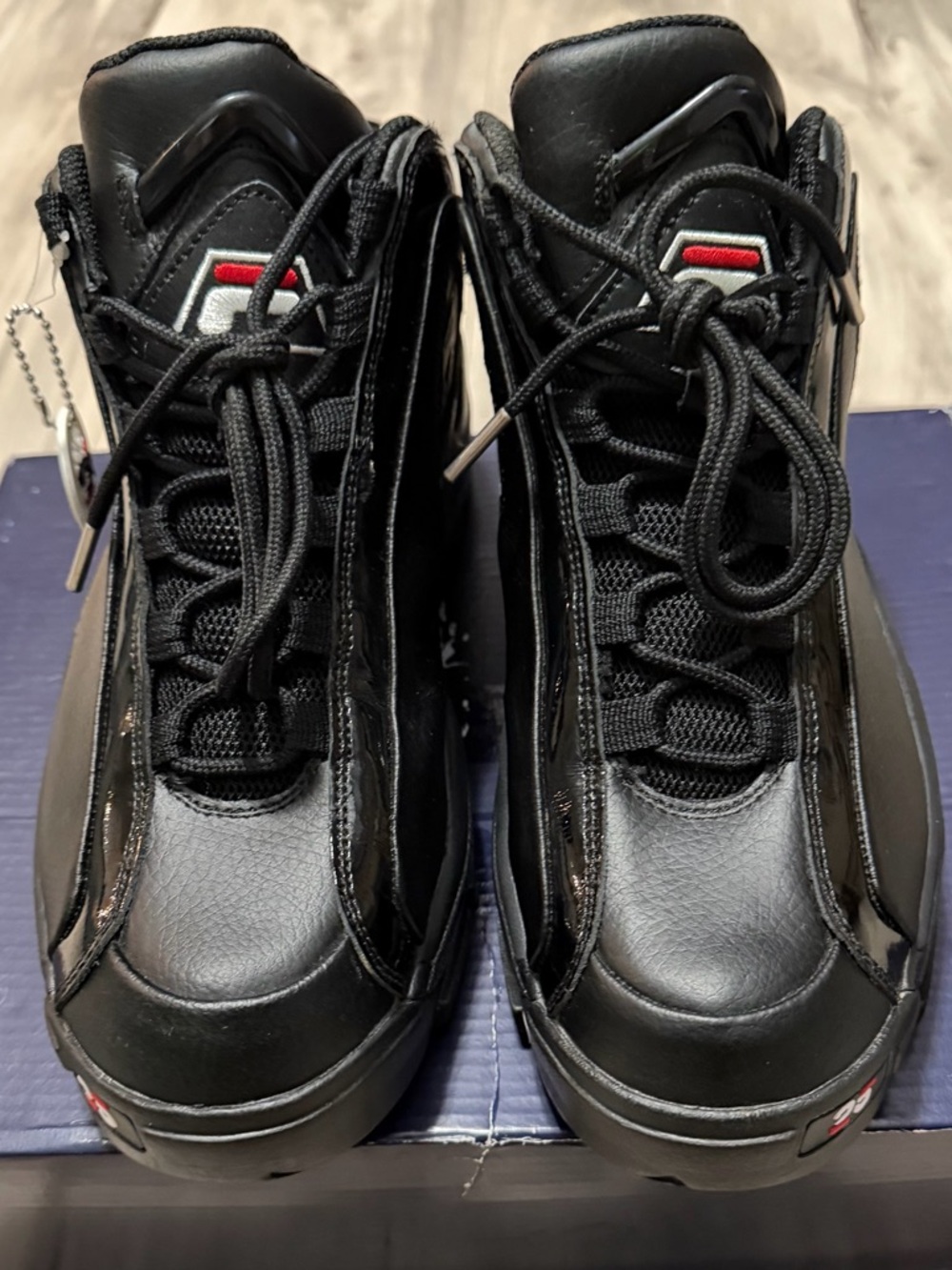 Fila Grant Hill 2 - 25th Anniversary Black High-Top Sneakers with Red Accents